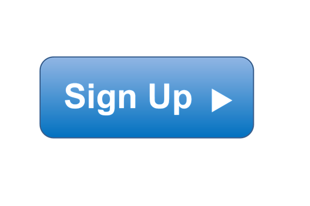 Button to register for the site.